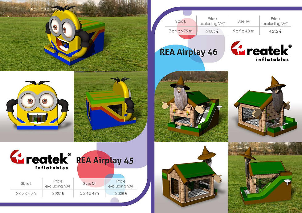 Cartoon themed inflatables Reatek