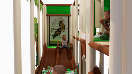 Indoor hřiště Wood 3D dizajn REATEK 03