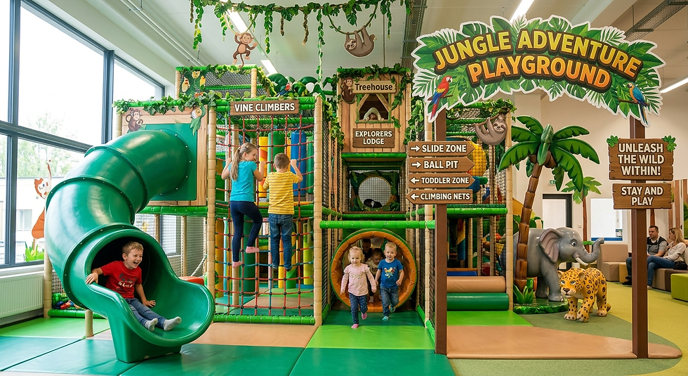 Zákazkové indoor ihrisko, jungle téma 02