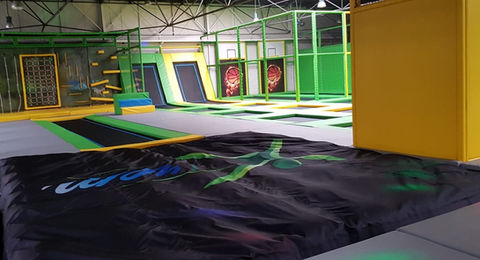 Trampolinove ihriska Green&Yellow 02