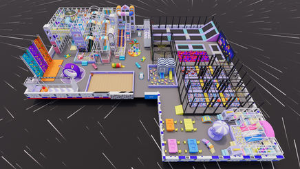 Indoor hřiště Space 2025 3D dizajn REATEK 04