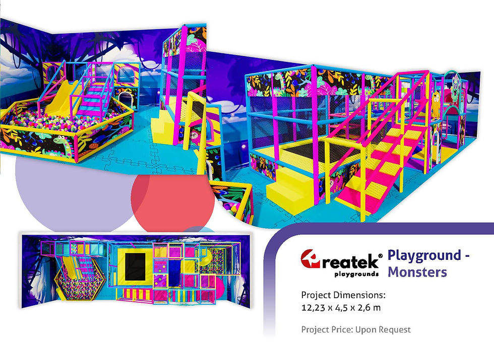 Monster themed indoor playground Reatek