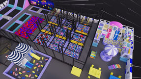 Indoor hřiště Space 2025 3D dizajn REATEK 09