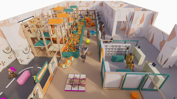 Indoor ihrisko Nature 2025 3D dizajn REATEK 01