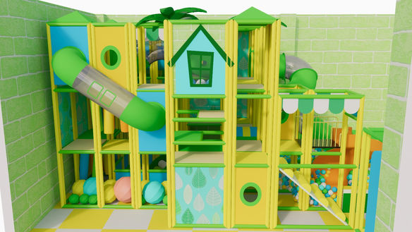 Indoor hřiště Jugle Boat 2025 3D dizajn REATEK 11