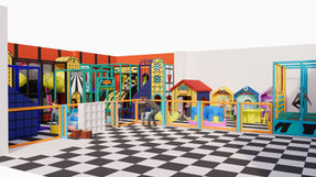 Indoor ihrisko Square Town 2025 3D dizajn REATEK 08