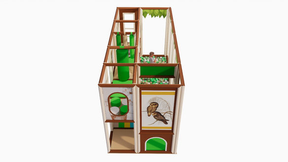 Indoor ihrisko Wood 3D dizajn REATEK 04