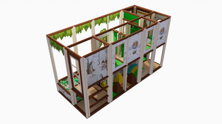 Indoor hřiště Wood 3D dizajn REATEK 02