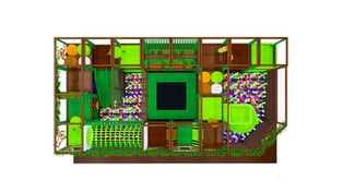 Indoor hřiště Jungle 1 3D dizajn REATEK 03