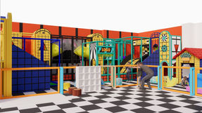 Indoor hřiště Square Town 2025 3D dizajn REATEK 02