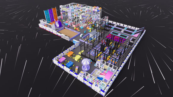 Indoor hřiště Space 2025 3D dizajn REATEK 03