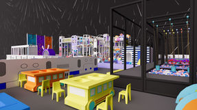 Indoor ihrisko Space 2025 3D dizajn REATEK 07