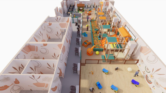 Indoor ihrisko Nature 2025 3D dizajn REATEK 03