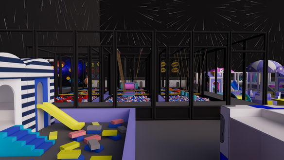 Indoor ihrisko Space 2025 3D dizajn REATEK 11