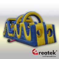 Nafukovacia prekážková dráha Blue-Yellow gates REATEK 01