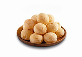 Cheese Breads pile on wooden plate_edite