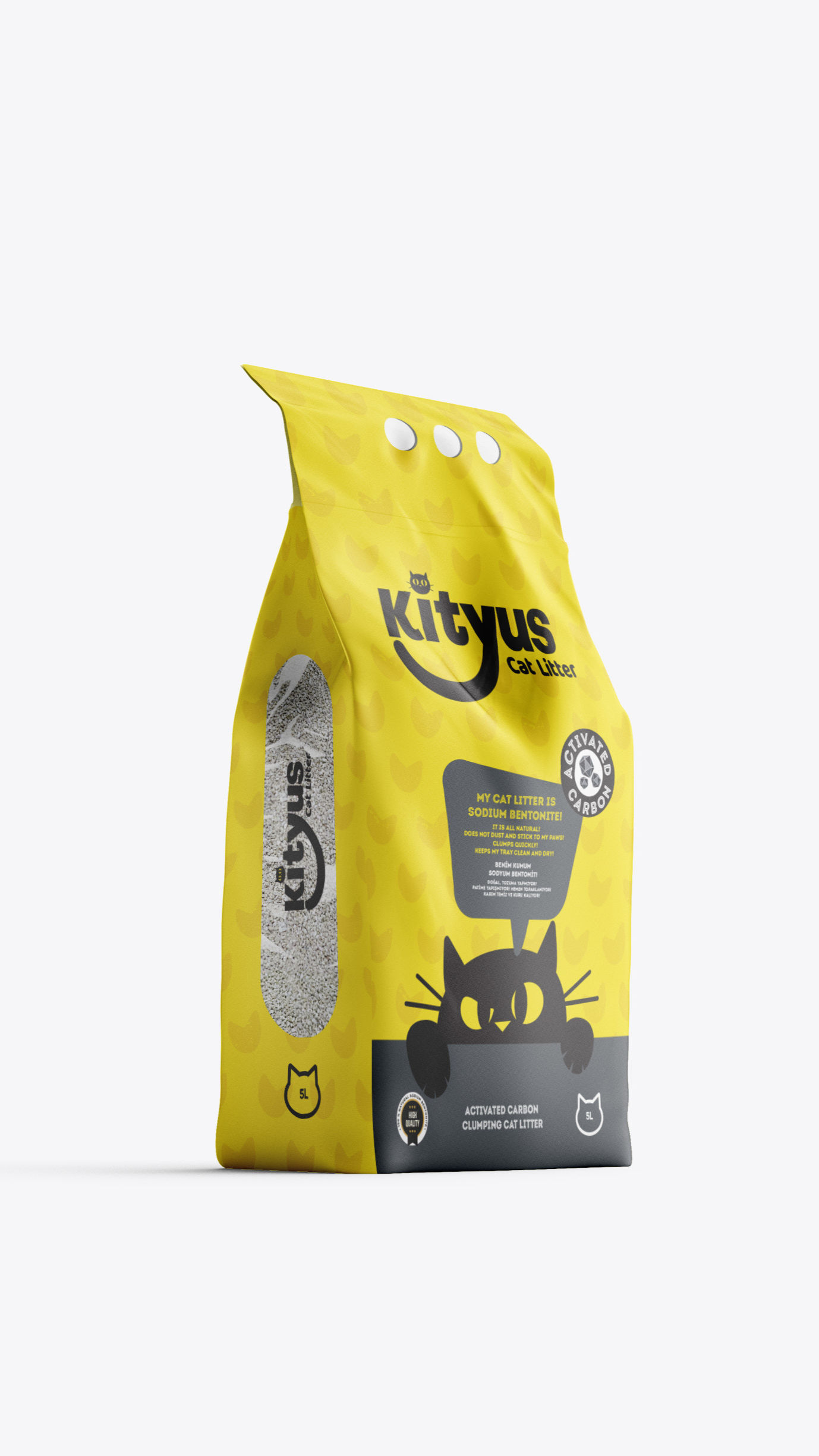 Arena sanitaria Kityus Carbon Activado 10KG