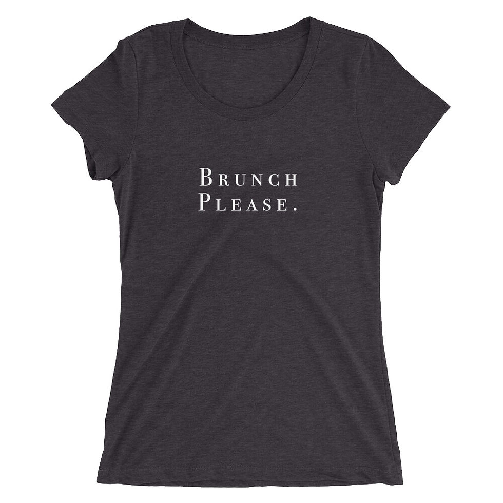 Thumbnail: Ladies' "Brunch Please" short sleeve t-shirt