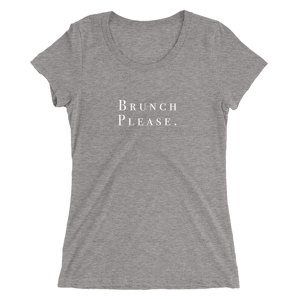 Thumbnail: Ladies' "Brunch Please" short sleeve t-shirt