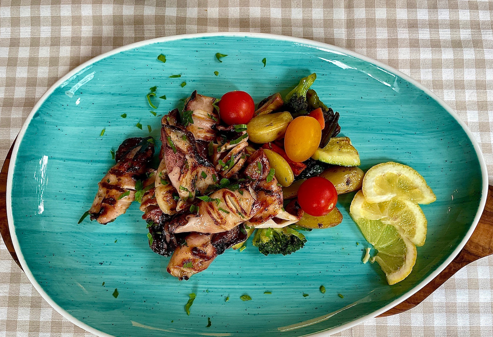 Arranged Food and Objects