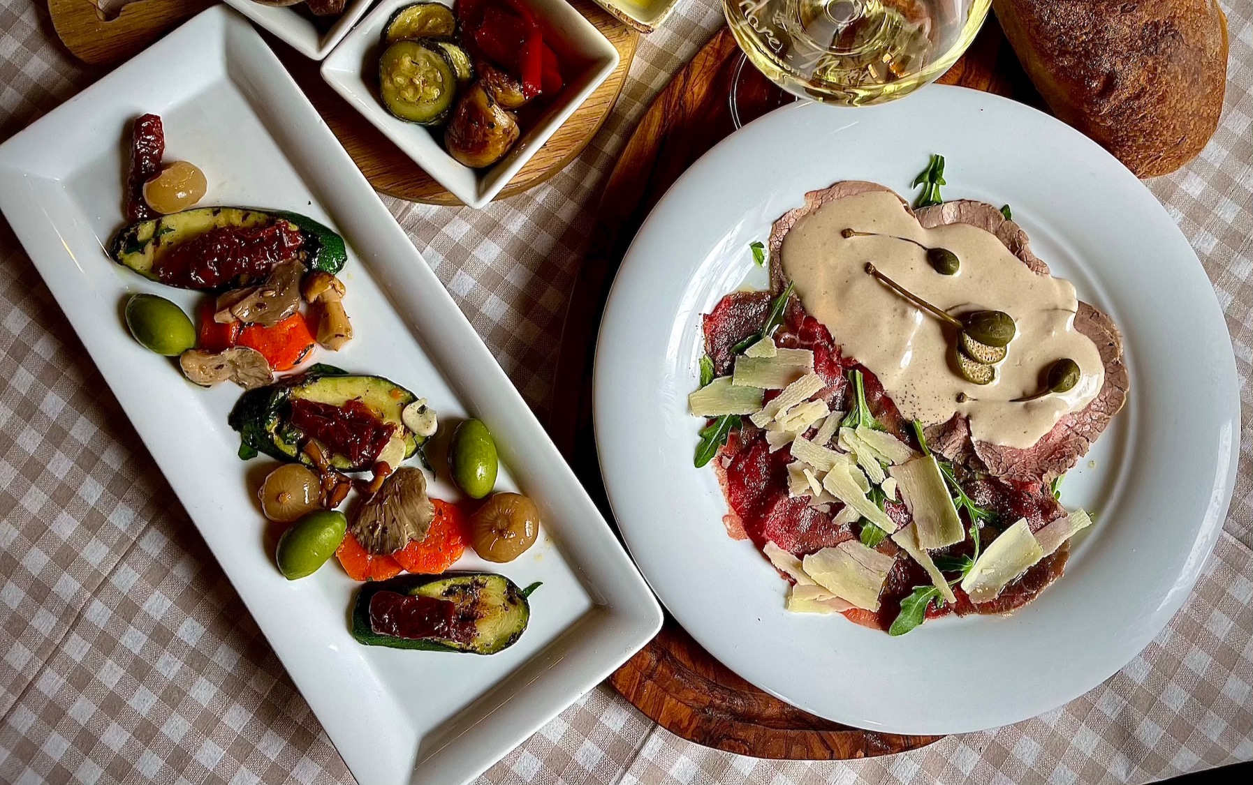 Arranged Food and Objects