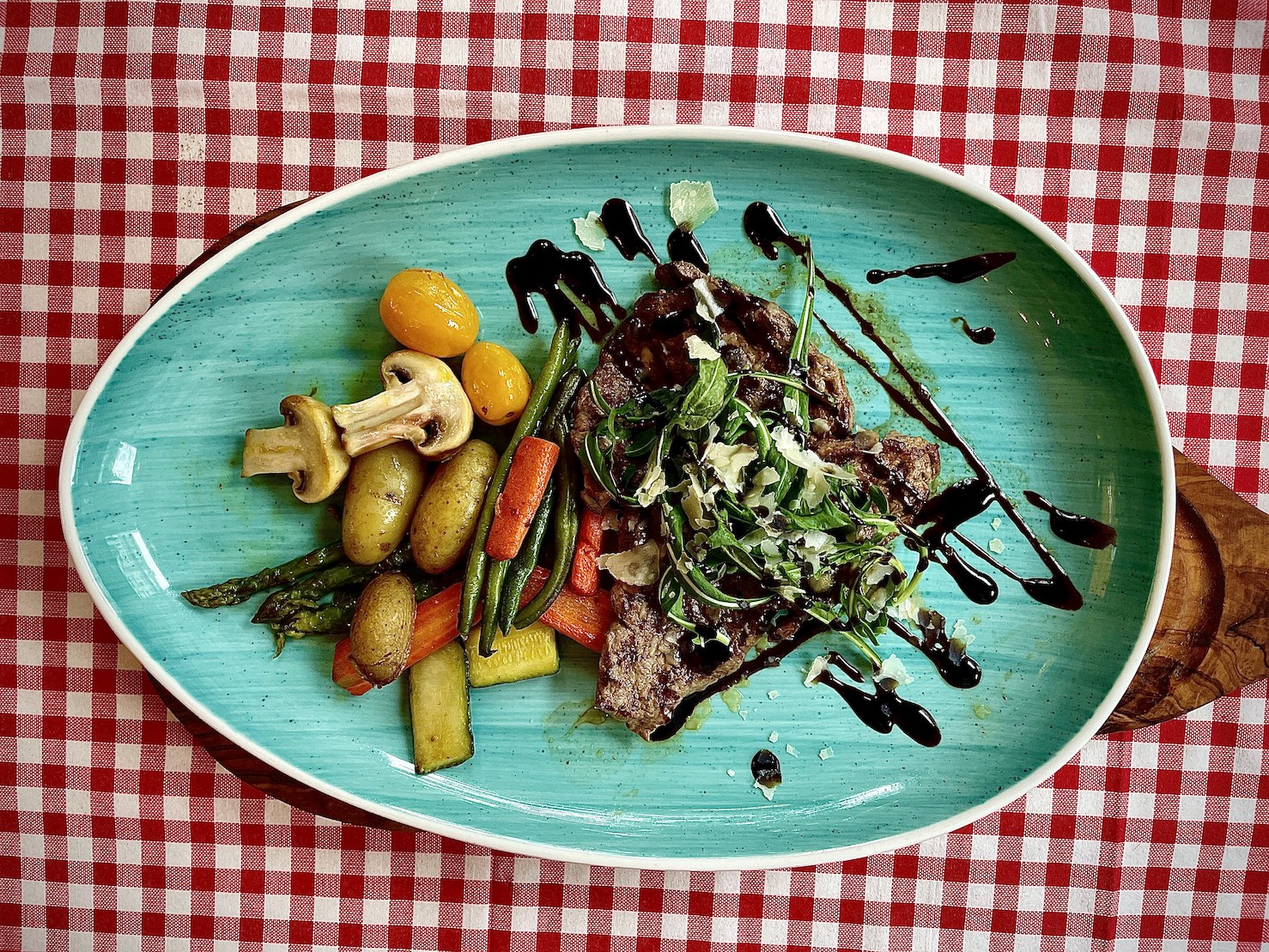 Arranged Food and Objects