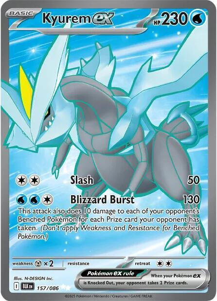 Kyurem ex #157 Pokemon Black Bolt *NM*