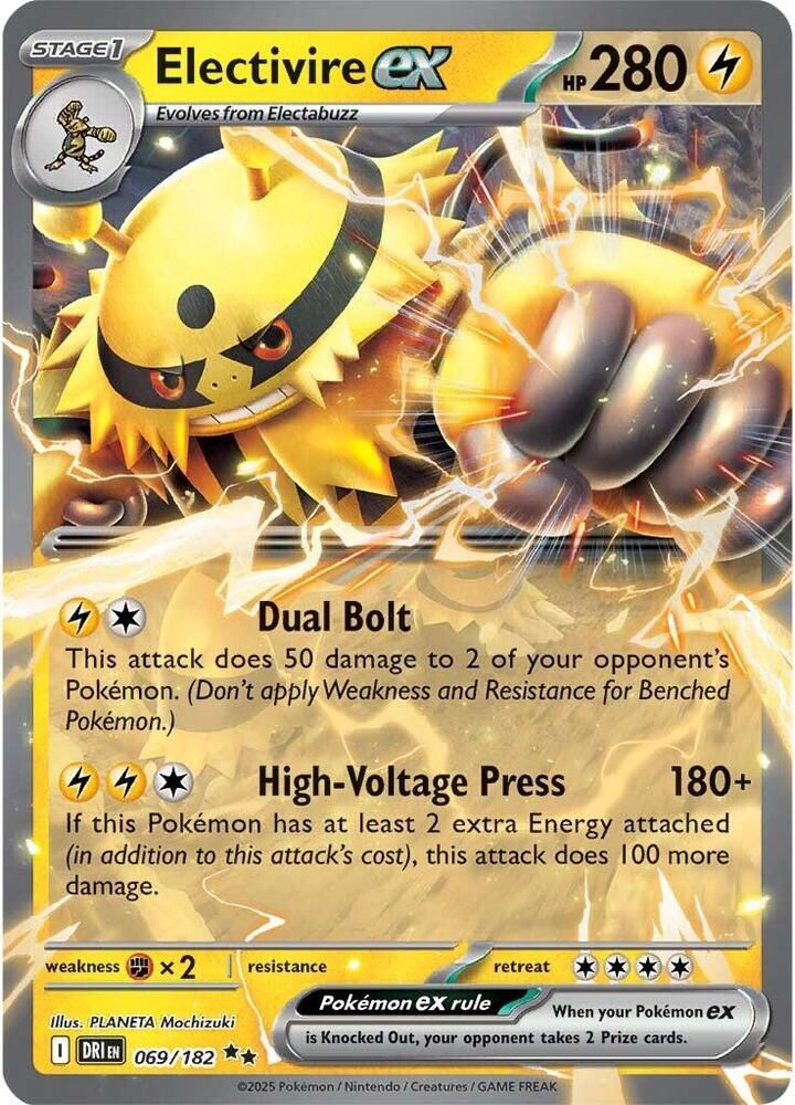 Electivire ex #69 Pokemon Destined Rivals *NM*