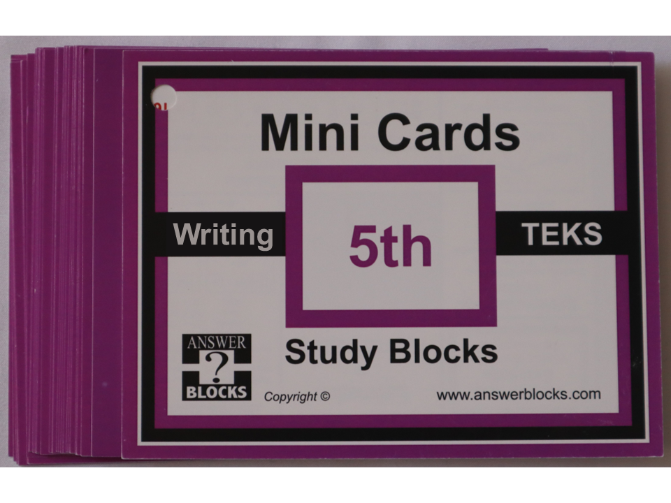 WRITING – 5th Mini Cards