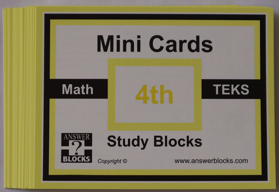Thumbnail: MATH – 4th Mini Cards