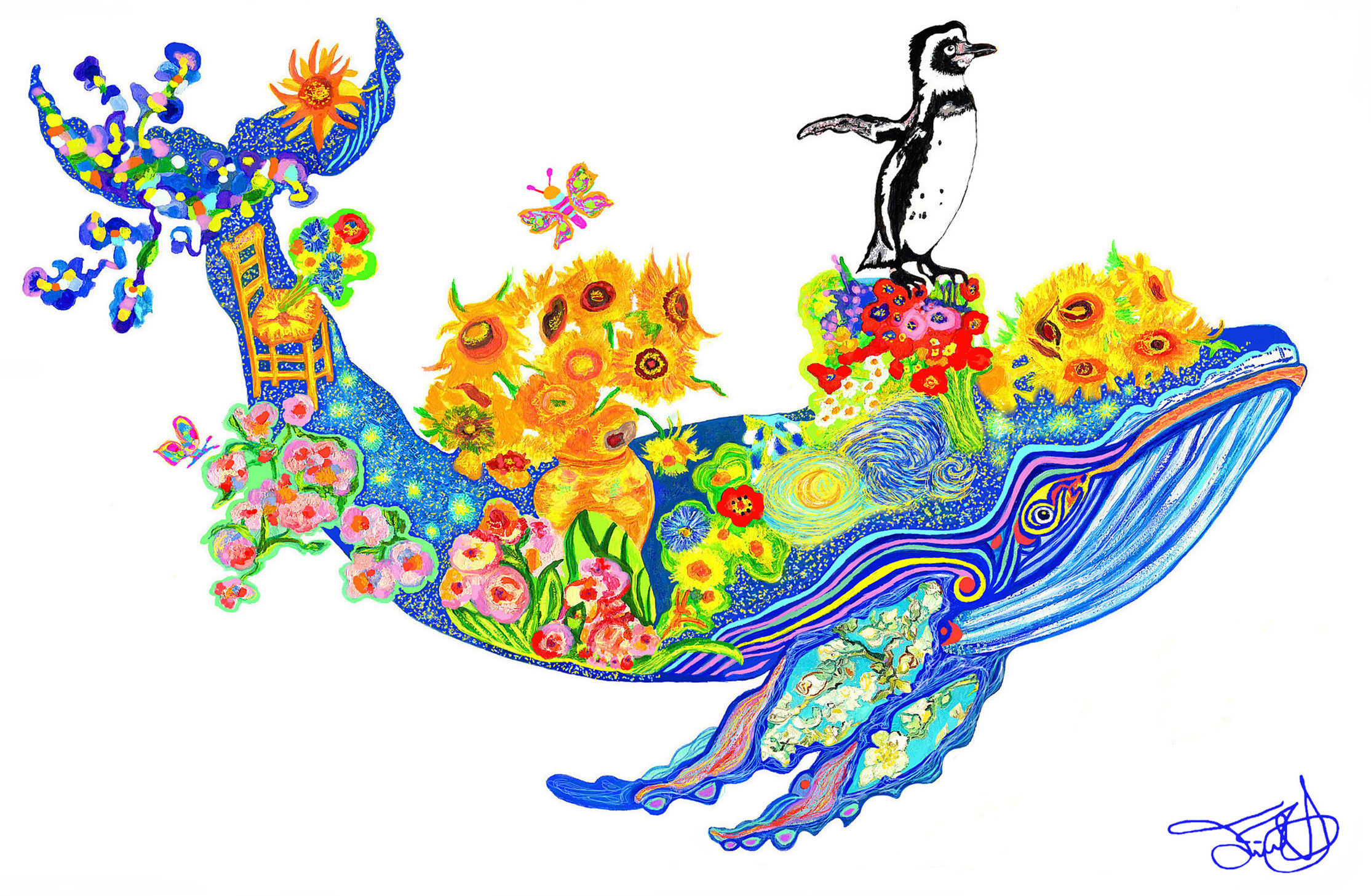NEW!!! Vincent van Gogh Whale