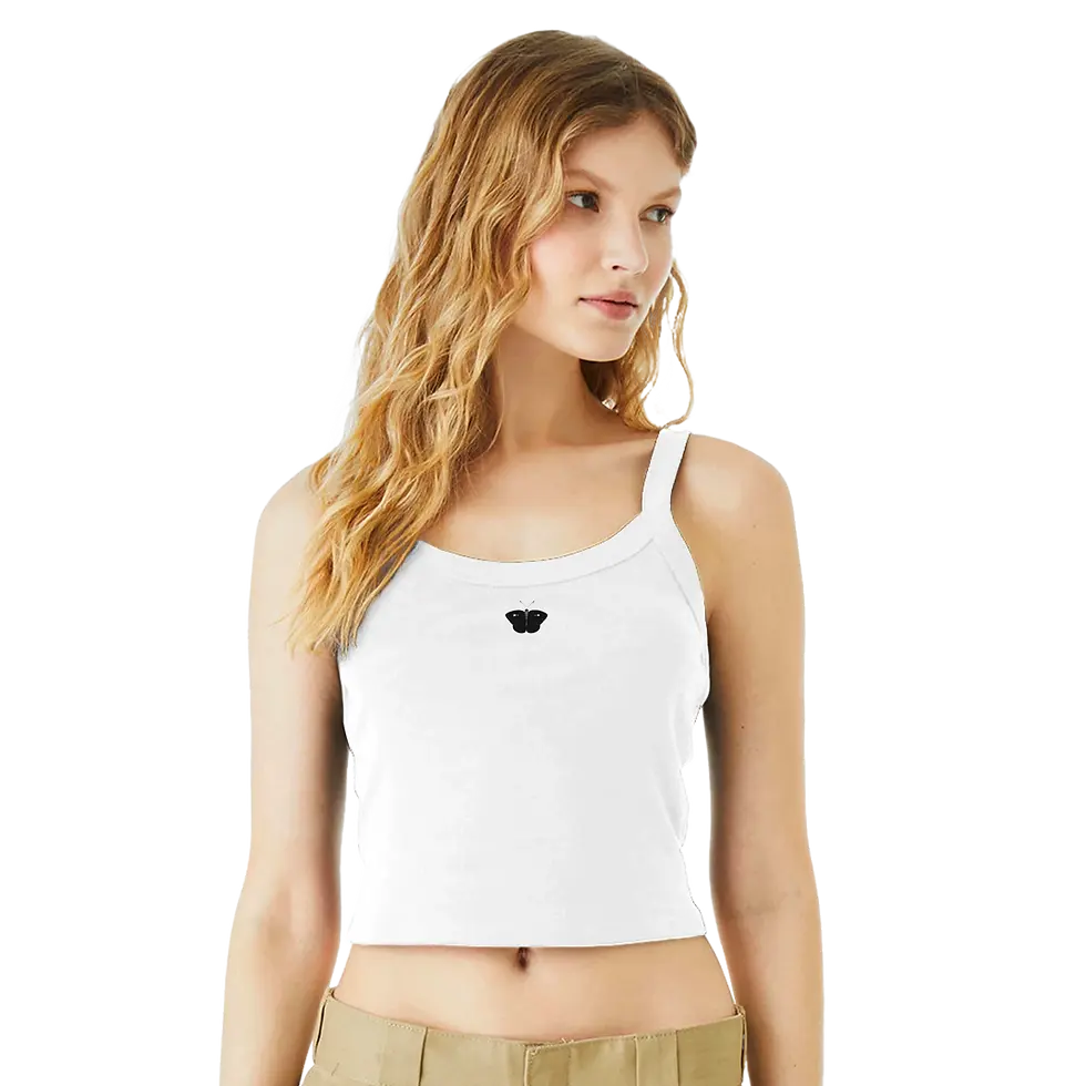 Thumbnail: Black Butterfly Scoop Tank