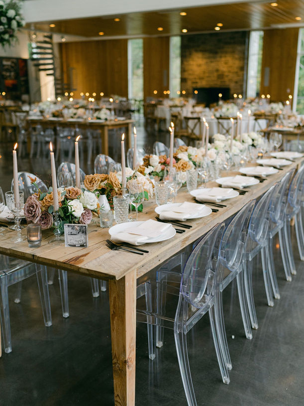 Modern Rustic Wedding Tablescape