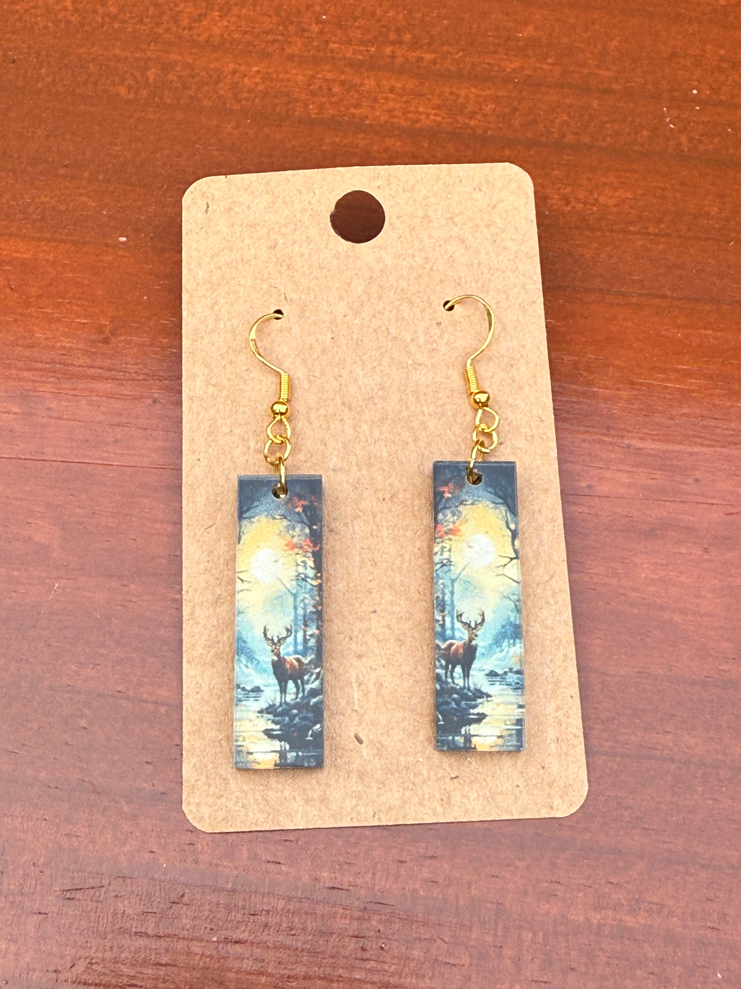 Deer by the River Earrings