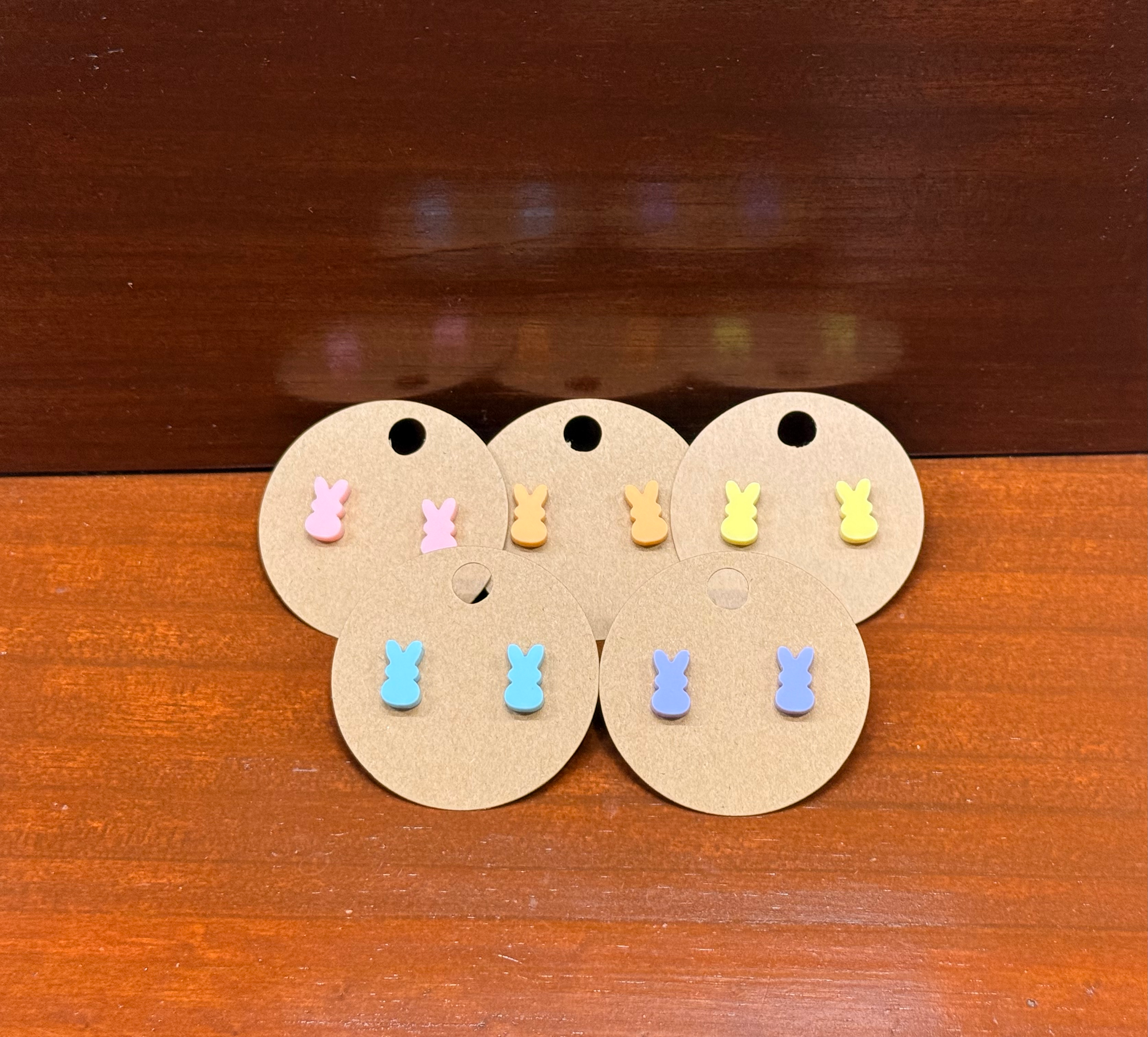 Marshmallow Bunny Earrings