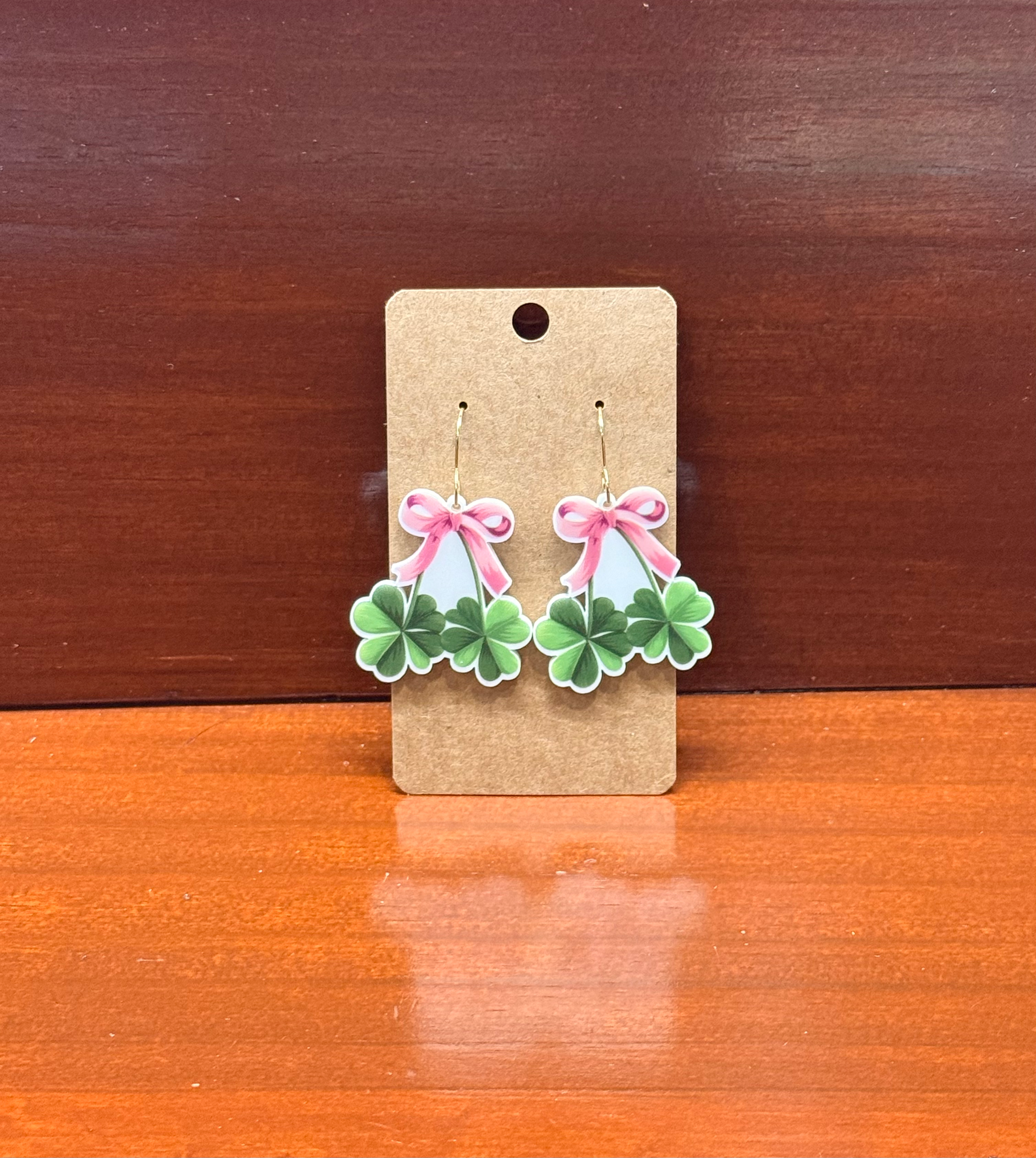 Shamrock Bow Earrings