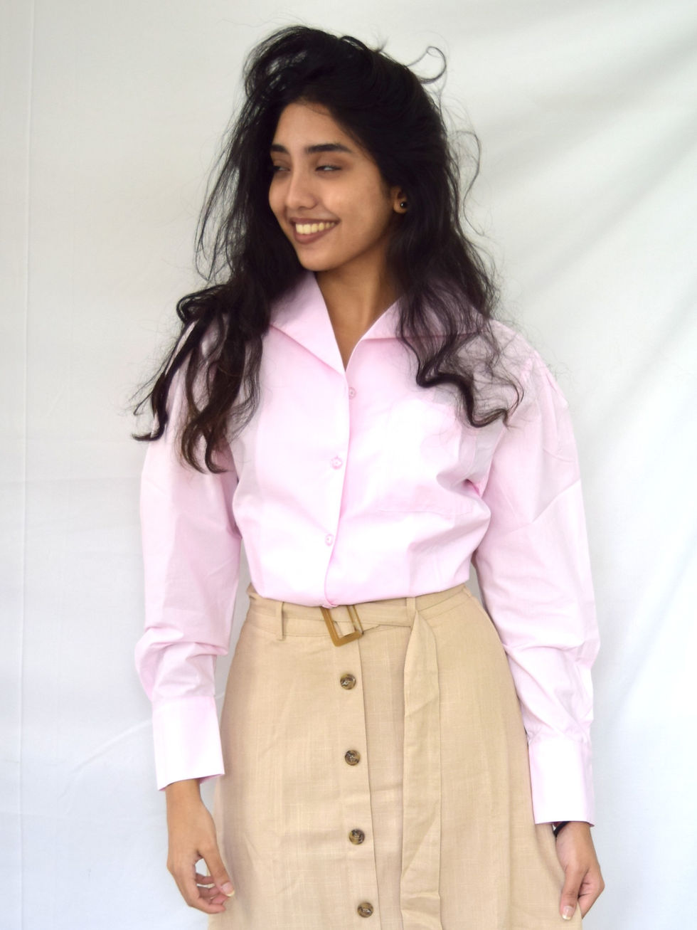 Thumbnail: Pink Cotton Button Down Shirt