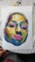 Woman. A3. Acrylic on paper