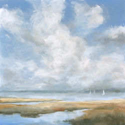 Smooth Sailing - acrylic on 20x20 inch cradled wooden panel (available)
