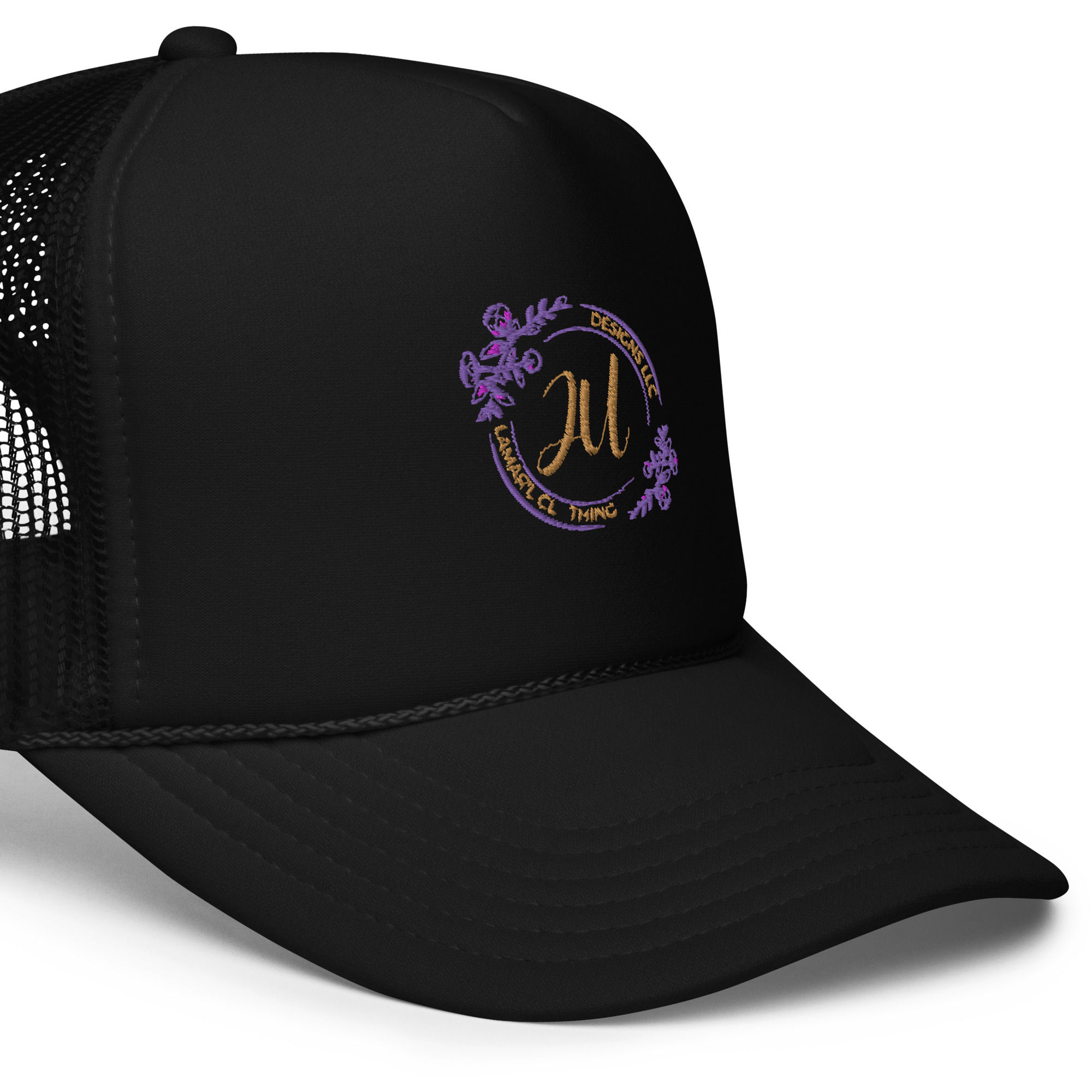 Ju Designs 3d puff Foam trucker hat