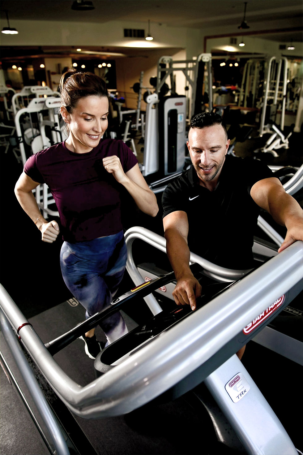 Theo Marcopoulos Personal Trainer Training a private client at his gym in Miami Beach