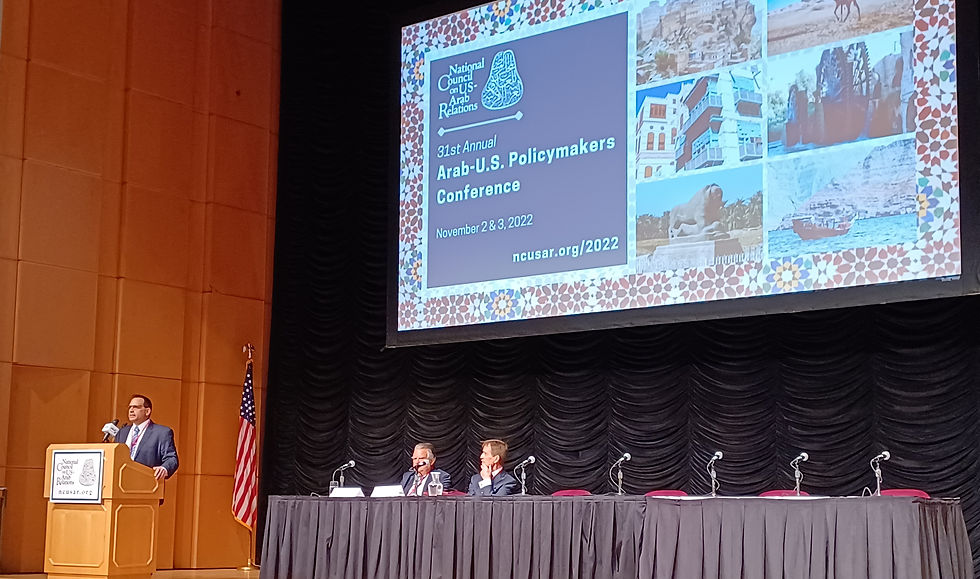 Opening Remarks Mr. John Pratt – National Council on U.S.-Arab Relations Board of Directors