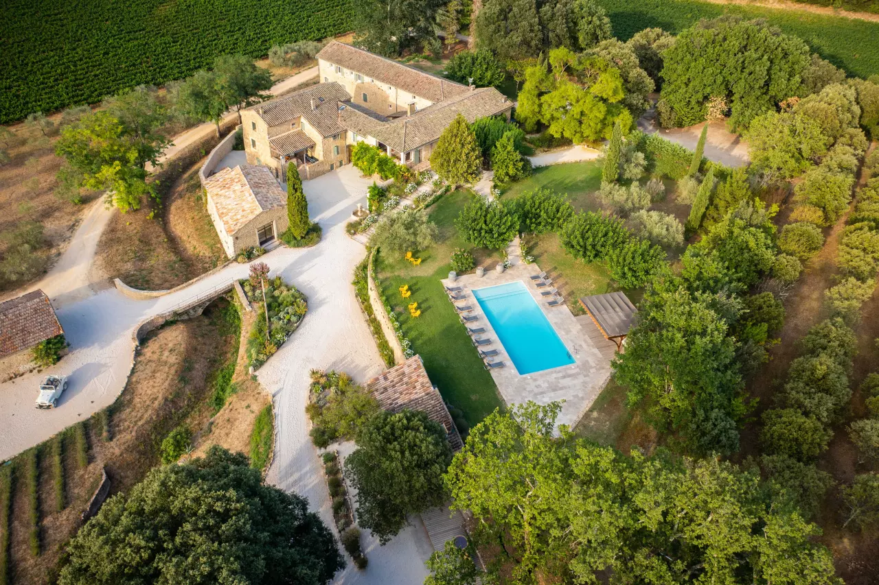 Aerial view of the Domaine de Valbonne