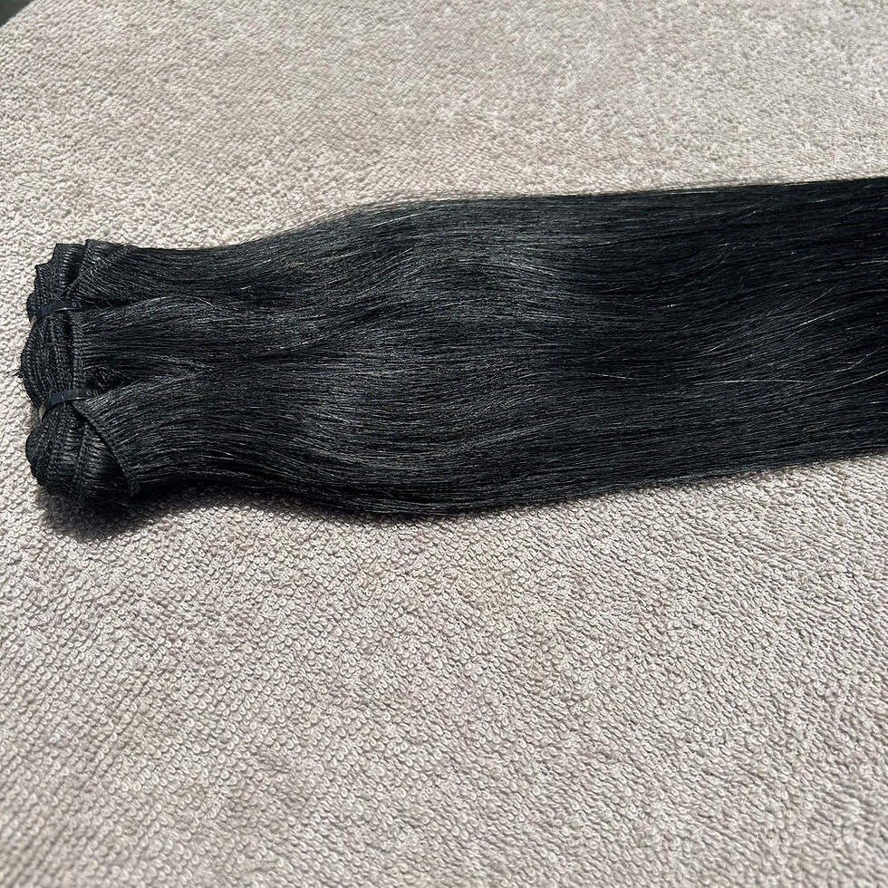 Thumbnail: Jet Black straight Hair Extensions