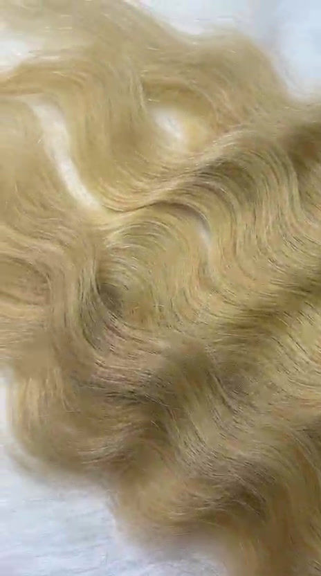 Miniature : I Tip Blonde wavy hair extensions