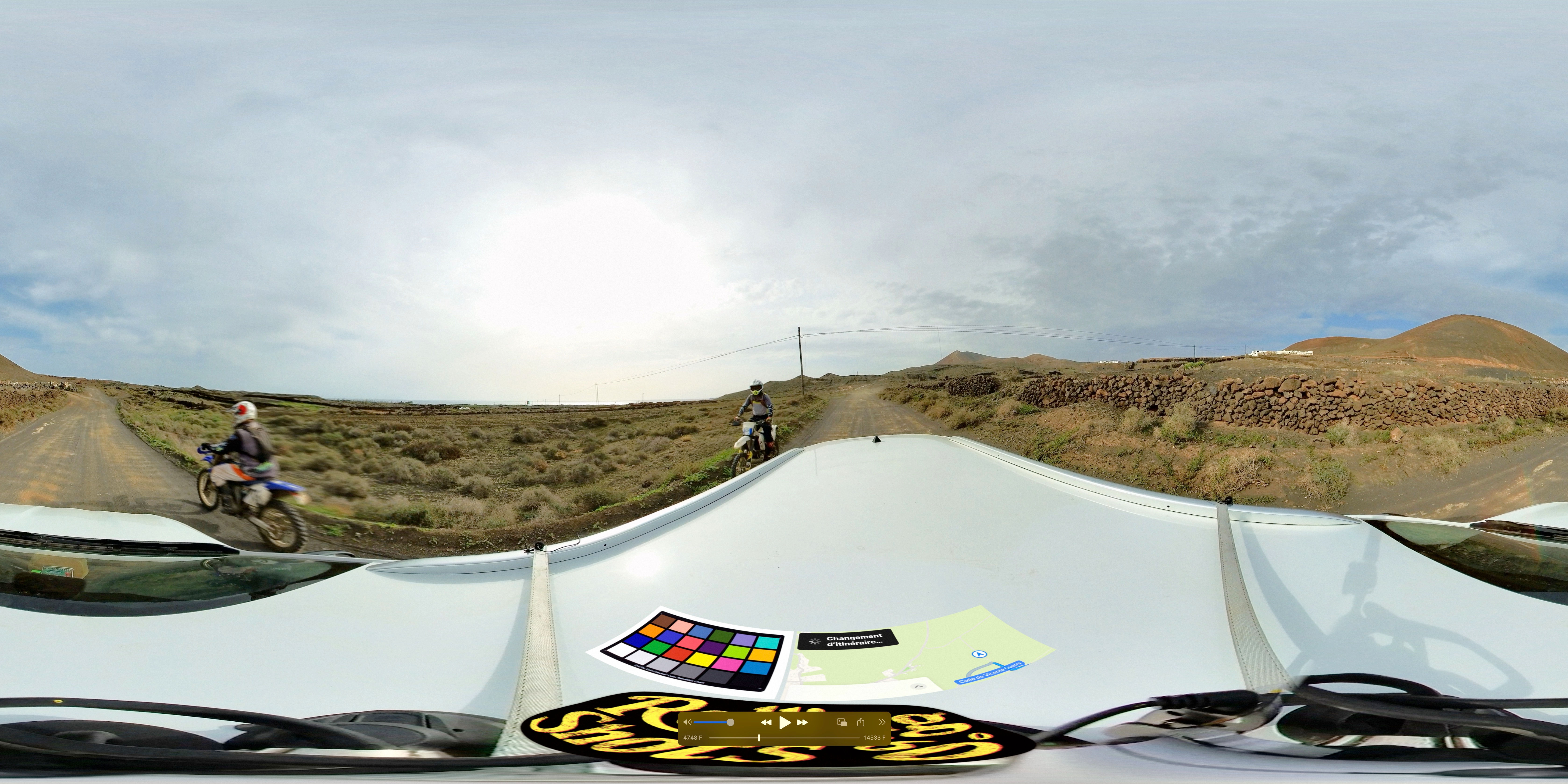 VR360 Spain lanzarote Guatiza village to dirt road  charca beach