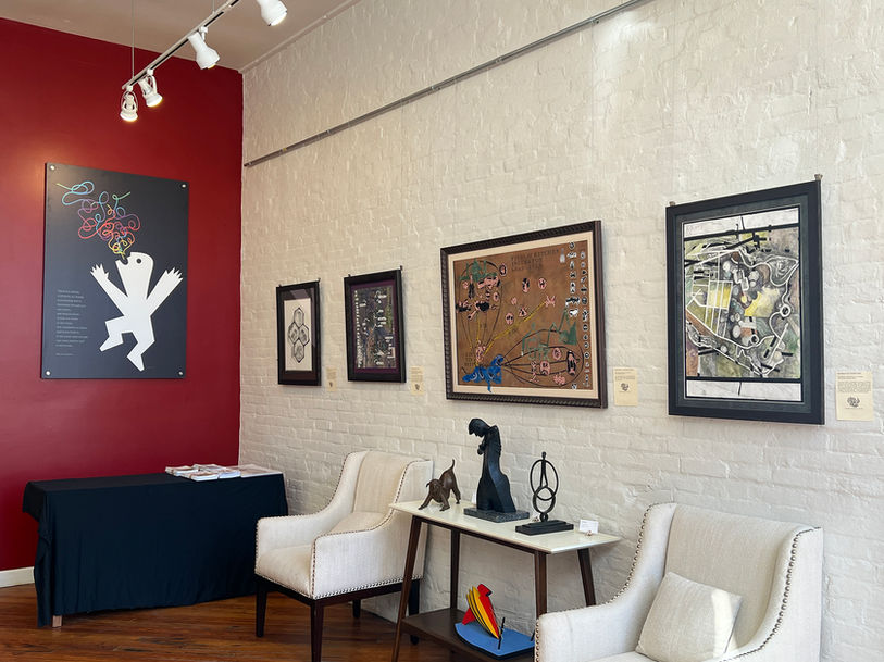 Install photos from the The Warriors, Builders, & Weavers of Cincinnati’s Foodshed show