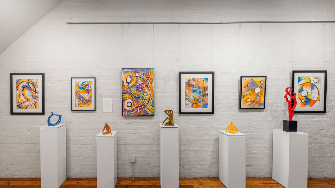 Install photos from the 5th Anniversary: What Have I Done? show