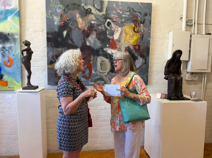 Event photos from the Jolie Harris: Intuitive Abstractions show