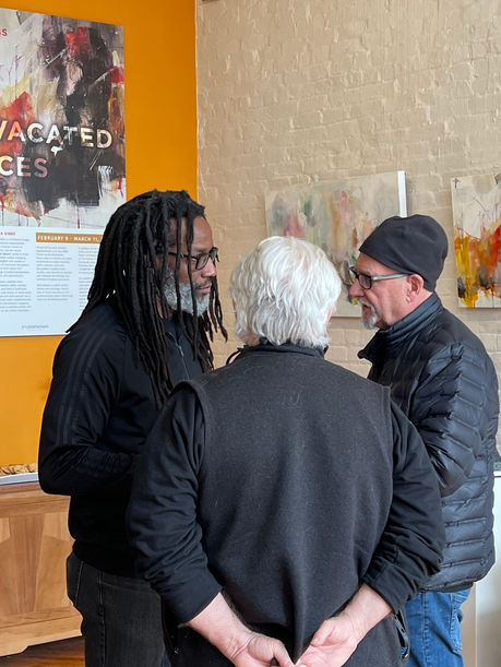 Event photos from the Sunia Gibbs: Vacated Spaces show